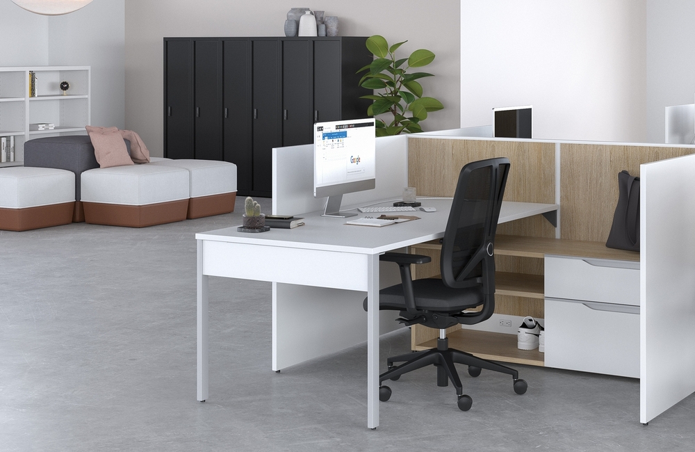 Table ordinateur en bois - Big Office