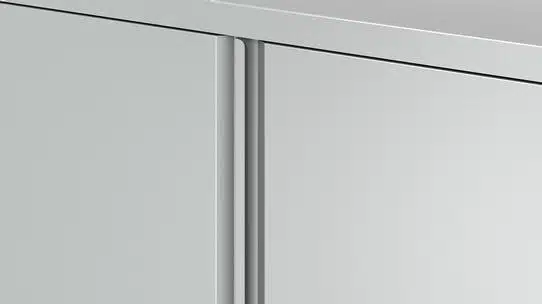Lacasse - Mobilier de rangement en métal - Mobilier de rangement en métal / Poignée F / Fini assorti