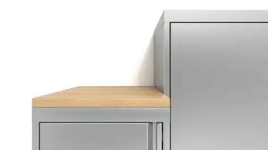 Lacasse - Mobilier de rangement en métal - Mobilier de rangement en métal / Dessus de mélamine