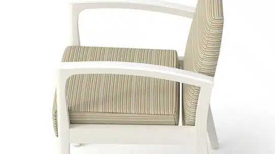 Arold - Sencha - Corian Armcaps on a wooden chair