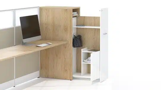 Lacasse - Paradigm Systèmes à panneaux - Paradigm / Unité de rangement latéral avec compartiment coulissant