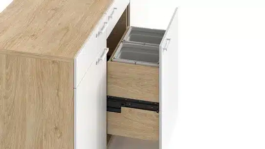 Lacasse - Quorum Multiconference - QUORUM Multiconference / Porte coulissante avec 2 bacs poubelle/recyclage