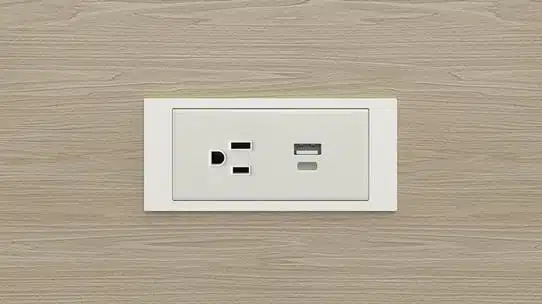 Lacasse - Quorum Multiconference - QUORUM Multiconference / Modules électriques - Prise électrique 15 ampères / Prise USB-A+C 18W