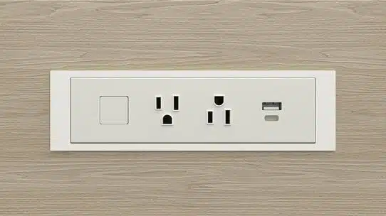 Lacasse - Quorum Multiconference - QUORUM Multiconference / Modules électriques / communication - 15 ampères / Prise USB-A+C 18W
