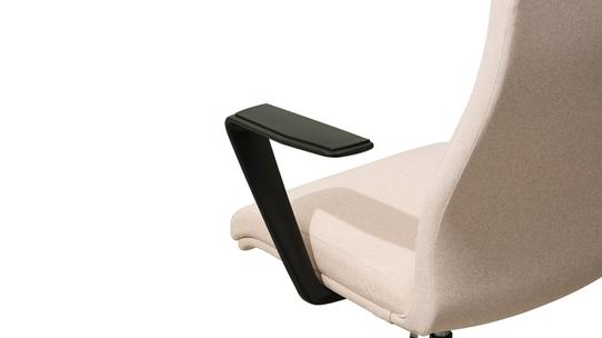United Chair - Tocco - Accoudoir large en Z - PZA Uréthane noir