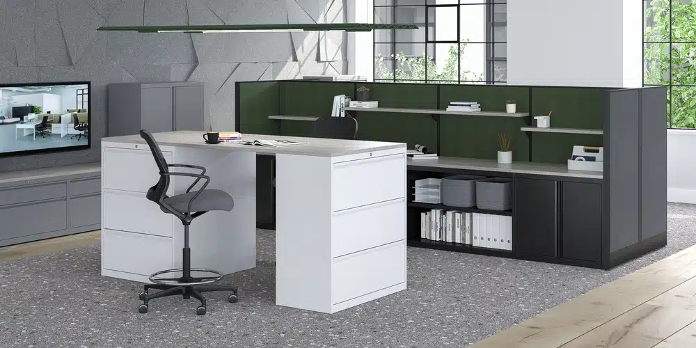 Mobilier de rangement en m&eacute;tal