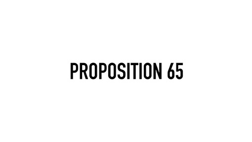 Proposition 65 de la Californie