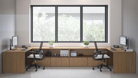 Mobilier pour postes de travail, incluant espaces collaboratifs